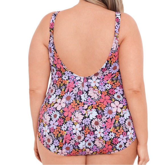 70s floral Swimsuit - Picture 3 of 7